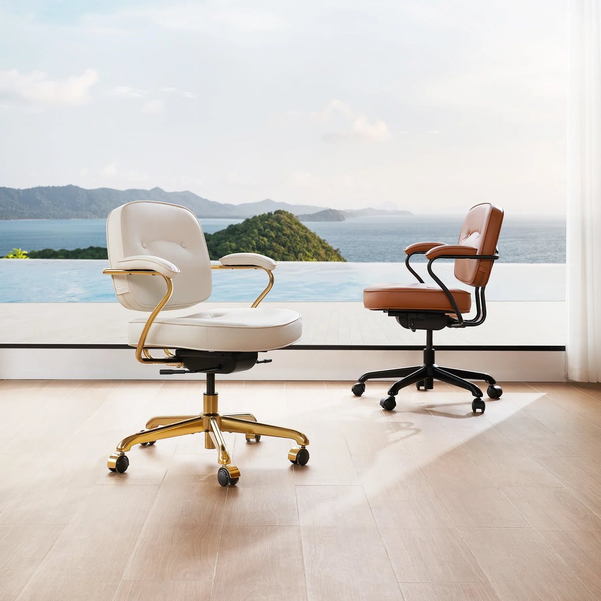 L3 Mid-Century Luxury Leather Chair