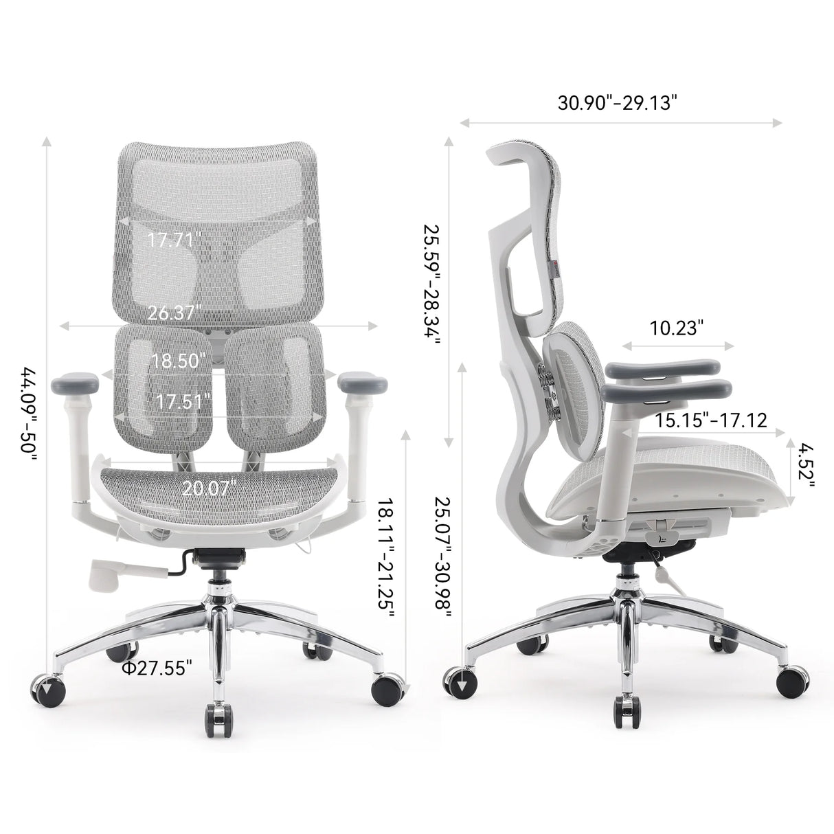 This is a product image of the doro s100 ergonomic office chair