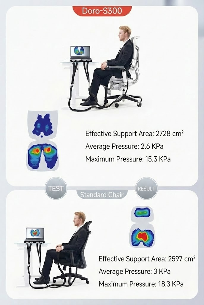 * Data based on test results from the Sihoo Ergonomics Application Association.
