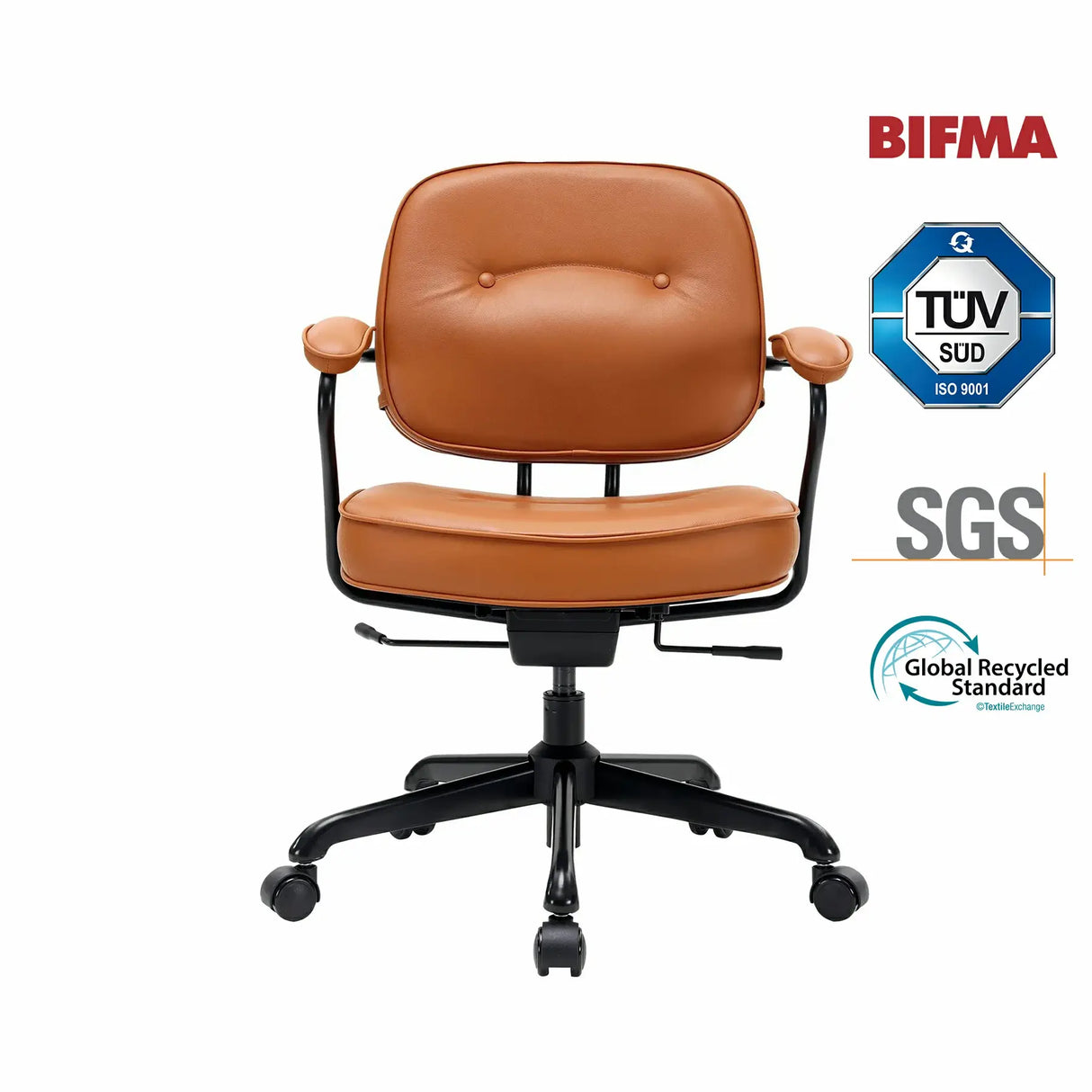 L3 Mid-Century Luxury Leather Chair