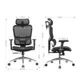 Sihoo M56C Ergonomic Office Chair with Ultra-Wide Dual-Section Backrest