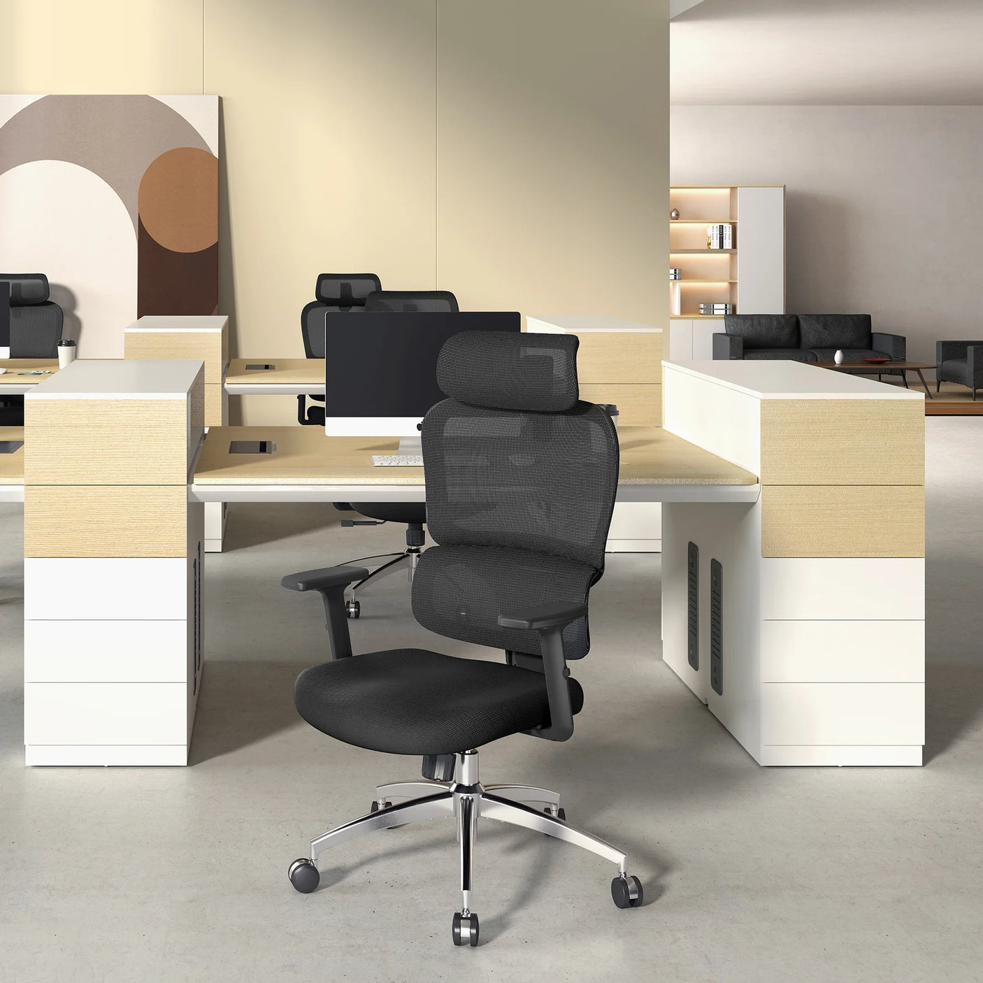 Sihoo M56C Ergonomic Office Chair with Ultra-Wide Dual-Section Backrest